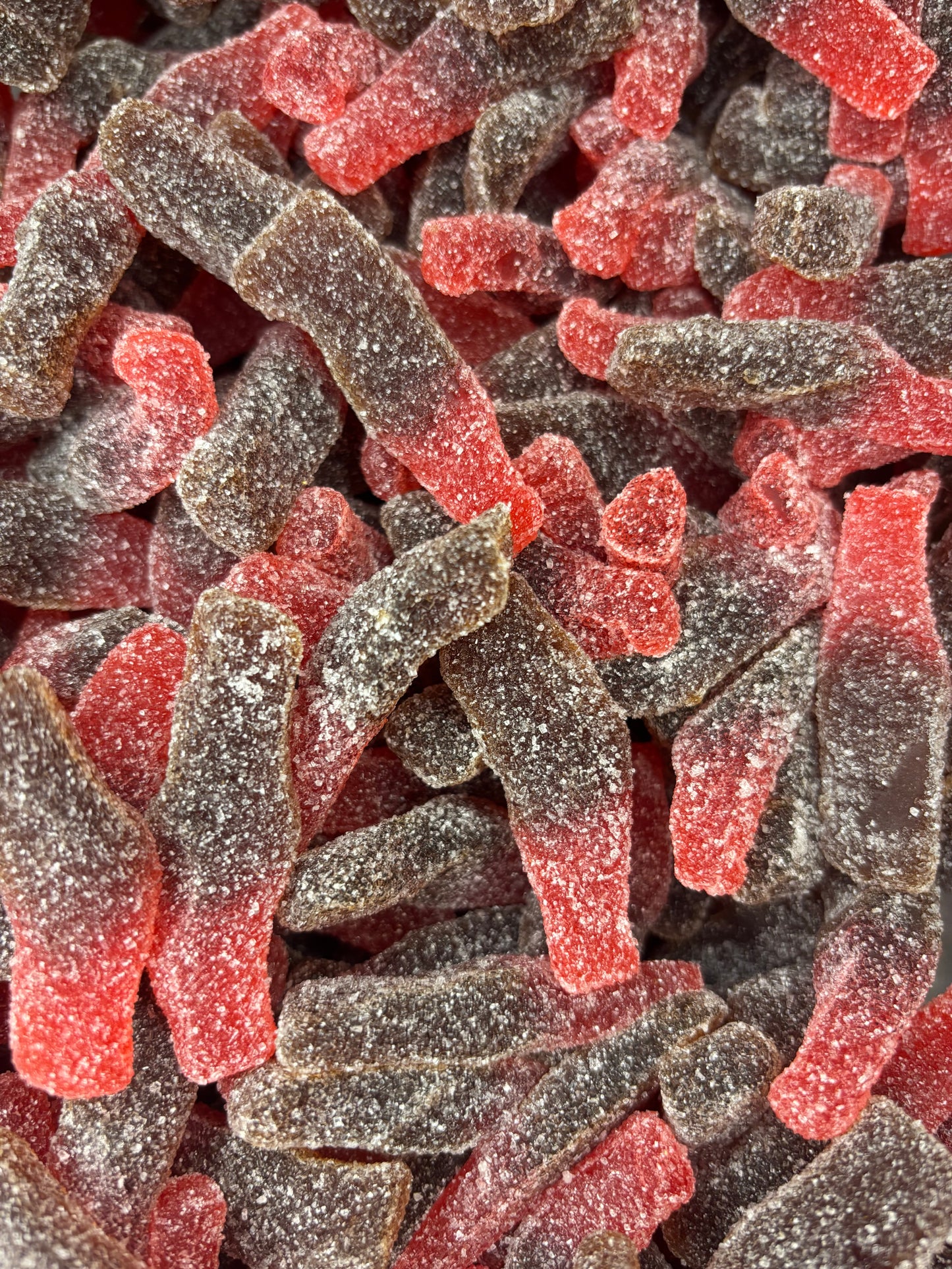 Bouteilles cherry / coca sucrées - 100g