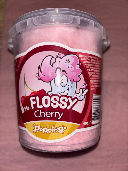 Barbe à papa cerise pétillante