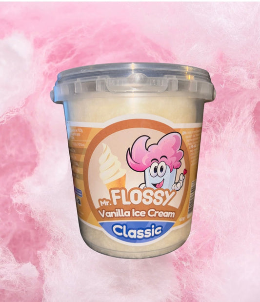 Barbe à papa classique glace à la vanille - Unité